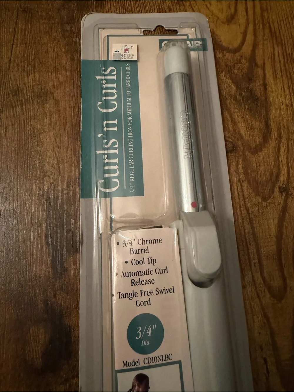 Vintage 1991 Conair Curls ’n Curls 3/4” Curling Iron CD10NLBC Sealed New